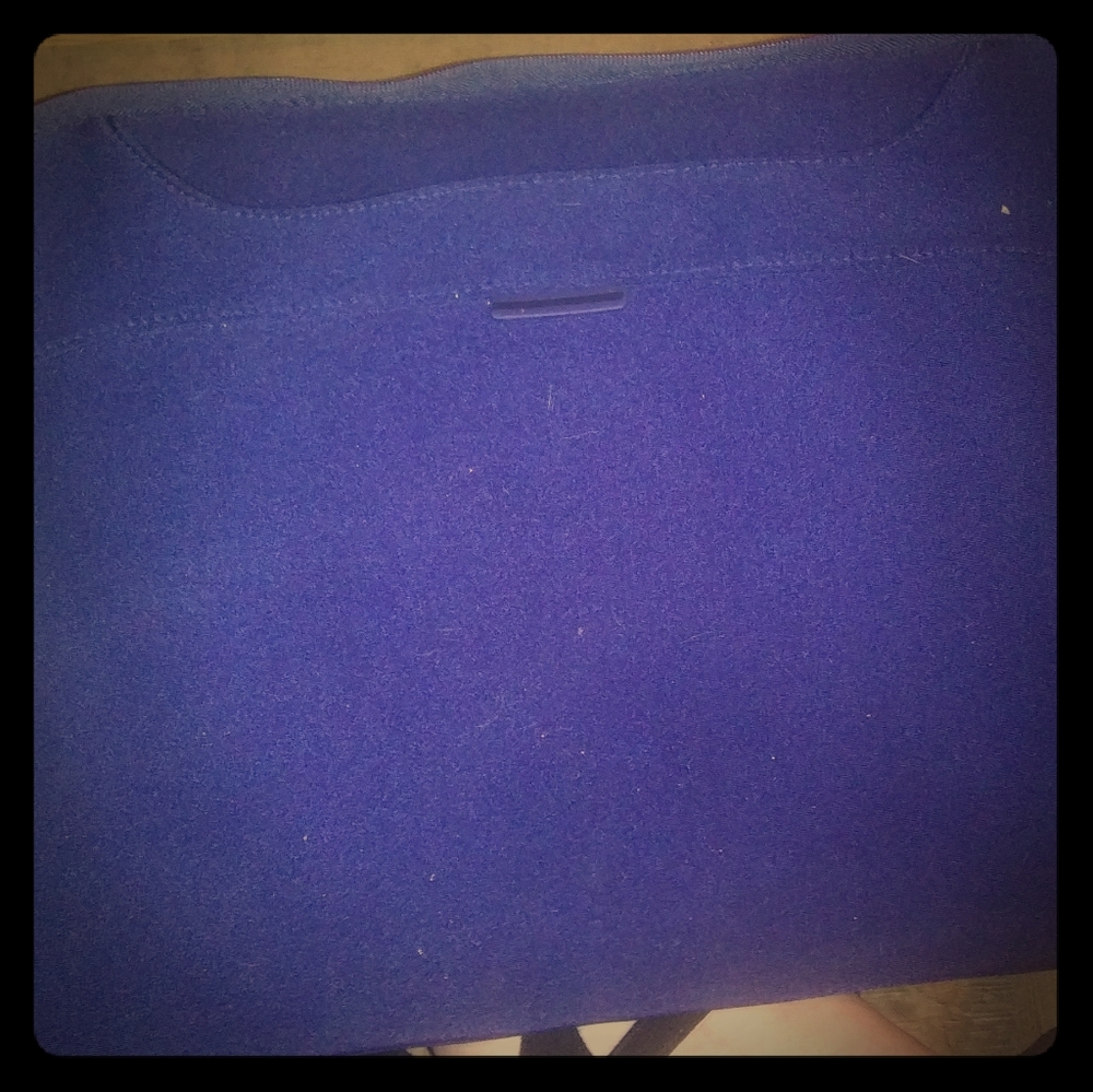 Blue soft Lap Top Bag